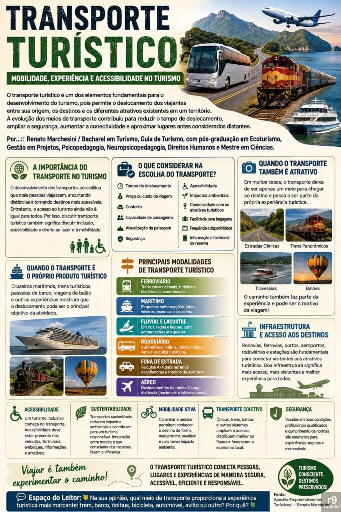 Transporte Turístico: Mobilidade, experiência e acessibilidade no turismo