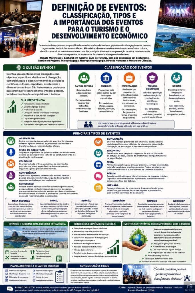 Definição de Eventos: Classificação, Tipos e a Importância dos Eventos para o Turismo e o Desenvolvimento Econômico
