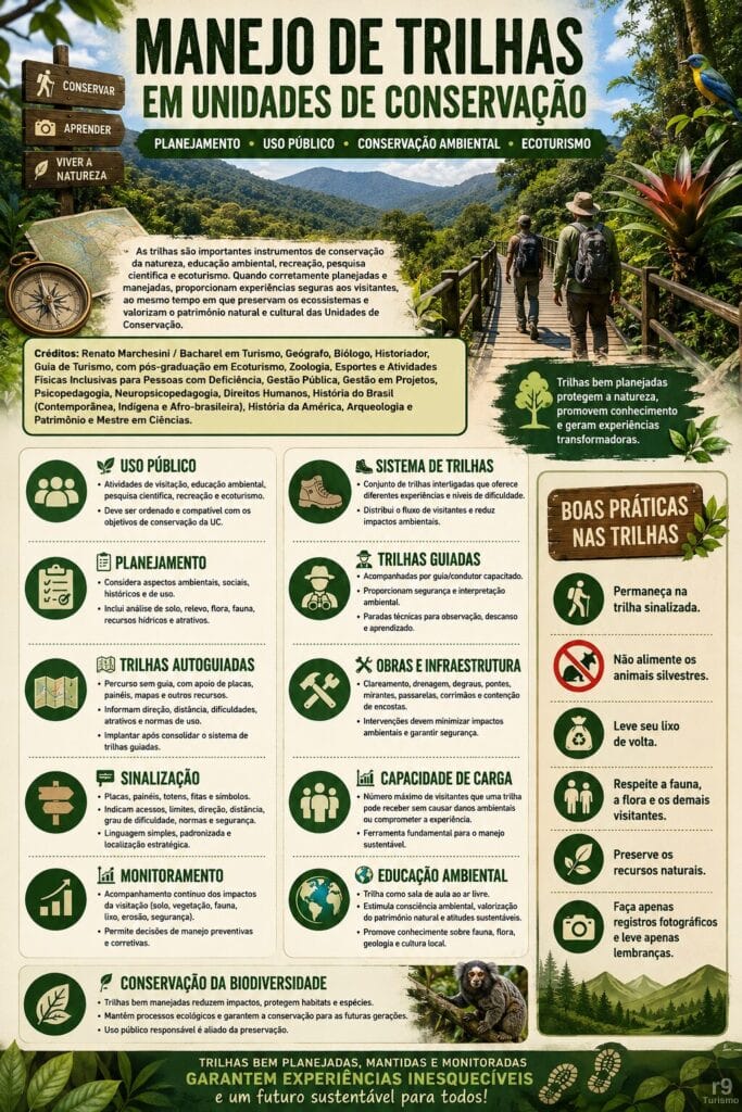 Manejo de Trilhas em Unidades de Conservação: Planejamento, Uso Público e Conservação da Natureza