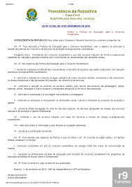 LEI Nº 13.186: Política de Educação para o Consumo Sustentável de 11 de Novembro de 2015