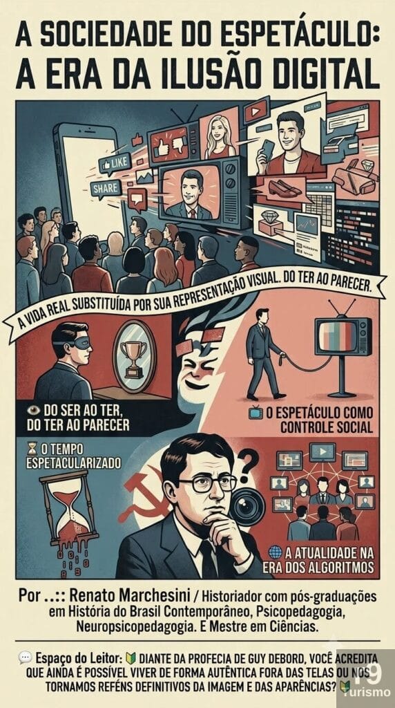 A Sociedade do Espetáculo: Como Guy Debord Previu a Era da Ilusão Digital
