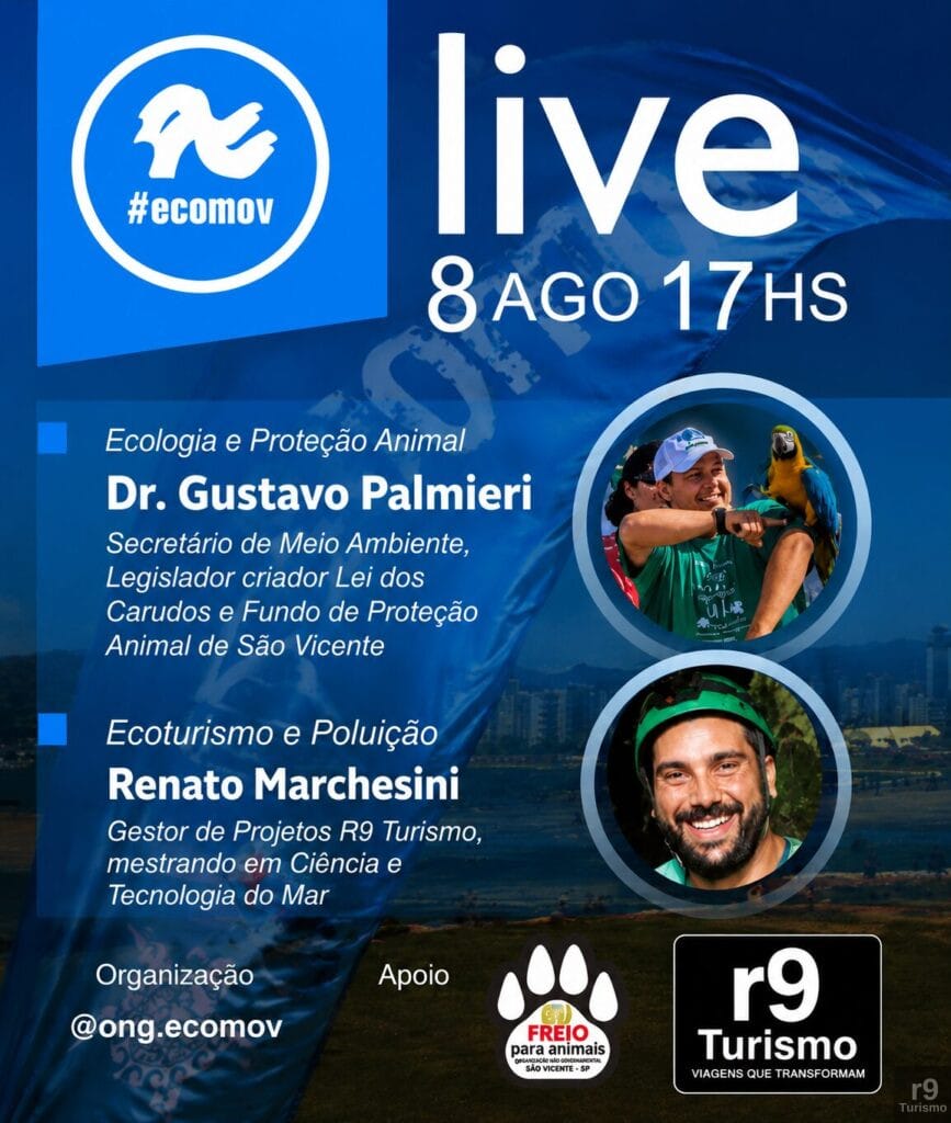Live Ecomov: Ecoturismo e Poluição. Com Renato Marchesini