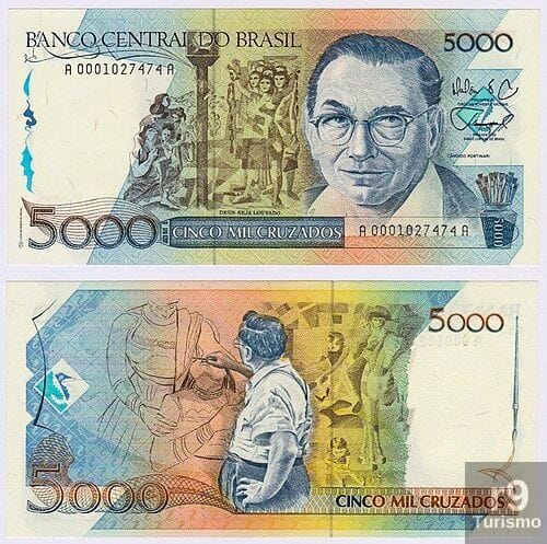 A Arte em Papel-Moeda: A História da Cédula de 5.000 Cruzados 1988