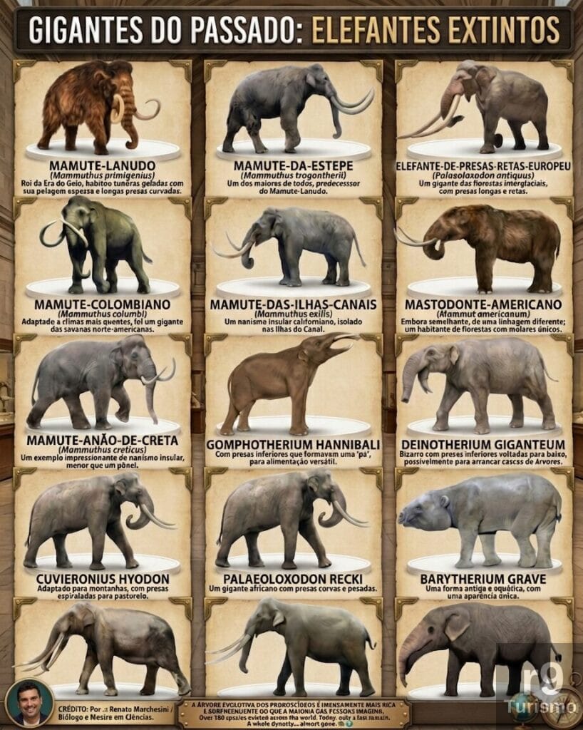 Gigantes do Passado: A Fascinante e Desconhecida Diversidade dos Elefantes Extintos