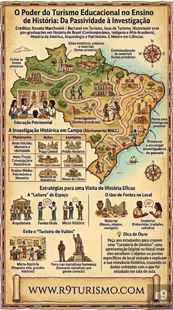 O Poder do Turismo Educacional no Ensino de História: Da Passividade à Investigação