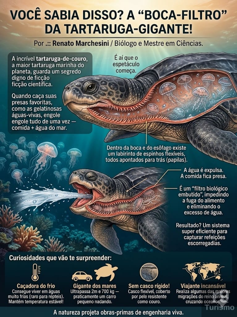 O Segredo da Tartaruga-de-Couro: Uma Engenharia Biológica Incrível!