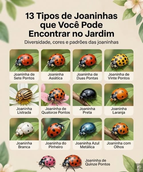 13 Tipos de Joaninhas que Você Pode Encontrar no Jardim