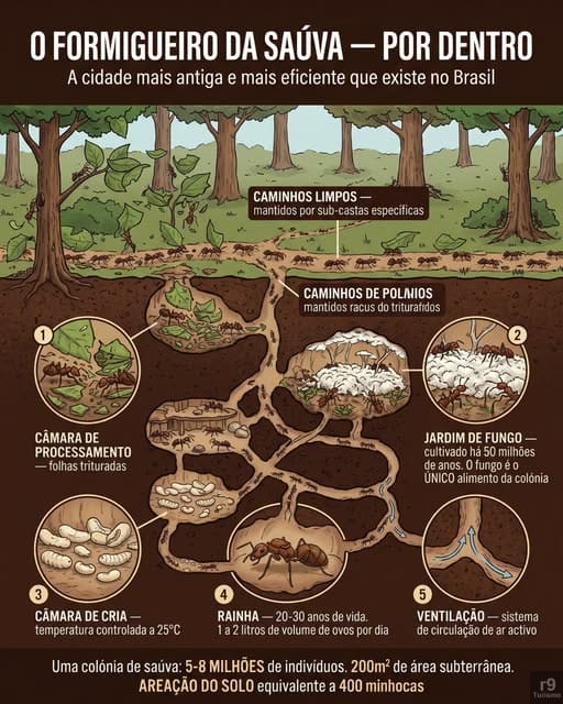 Saúva: A formiga agricultora que cultiva fungos há milhões de anos
