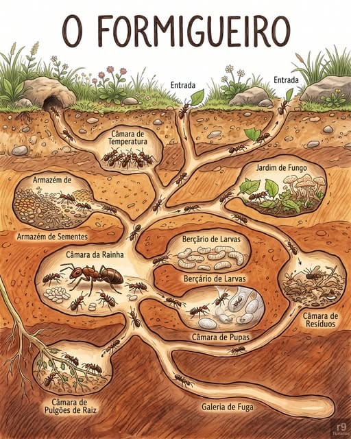 O Incrível Mundo Subterrâneo das Formigas