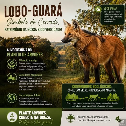 Lobo-guará: Um Símbolo da Fauna Brasileira. Ameaçado pela Perda de Habitat