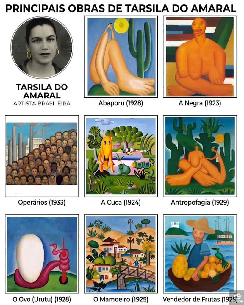 Tarsila do Amaral: 8 Obras que Ajudam a Compreender o Modernismo Brasileiro